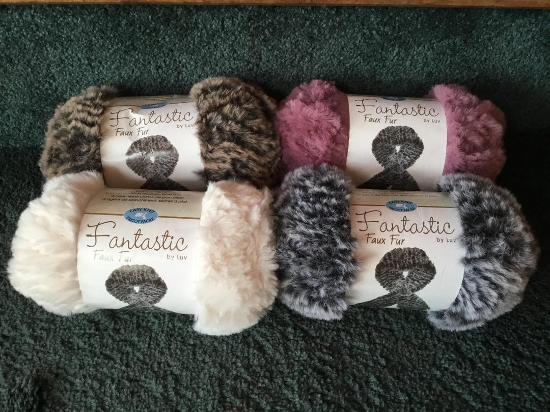 Easy Knit Fantastic Fur 100g/60m 100% Polyester 4 Colours to