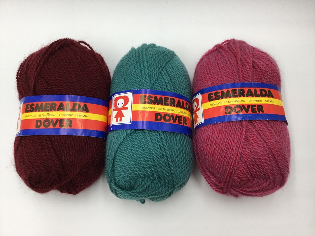 Esmeralda Dover Yarn Rare Vintage Acrylic/wool/mohair Yarn Etsy