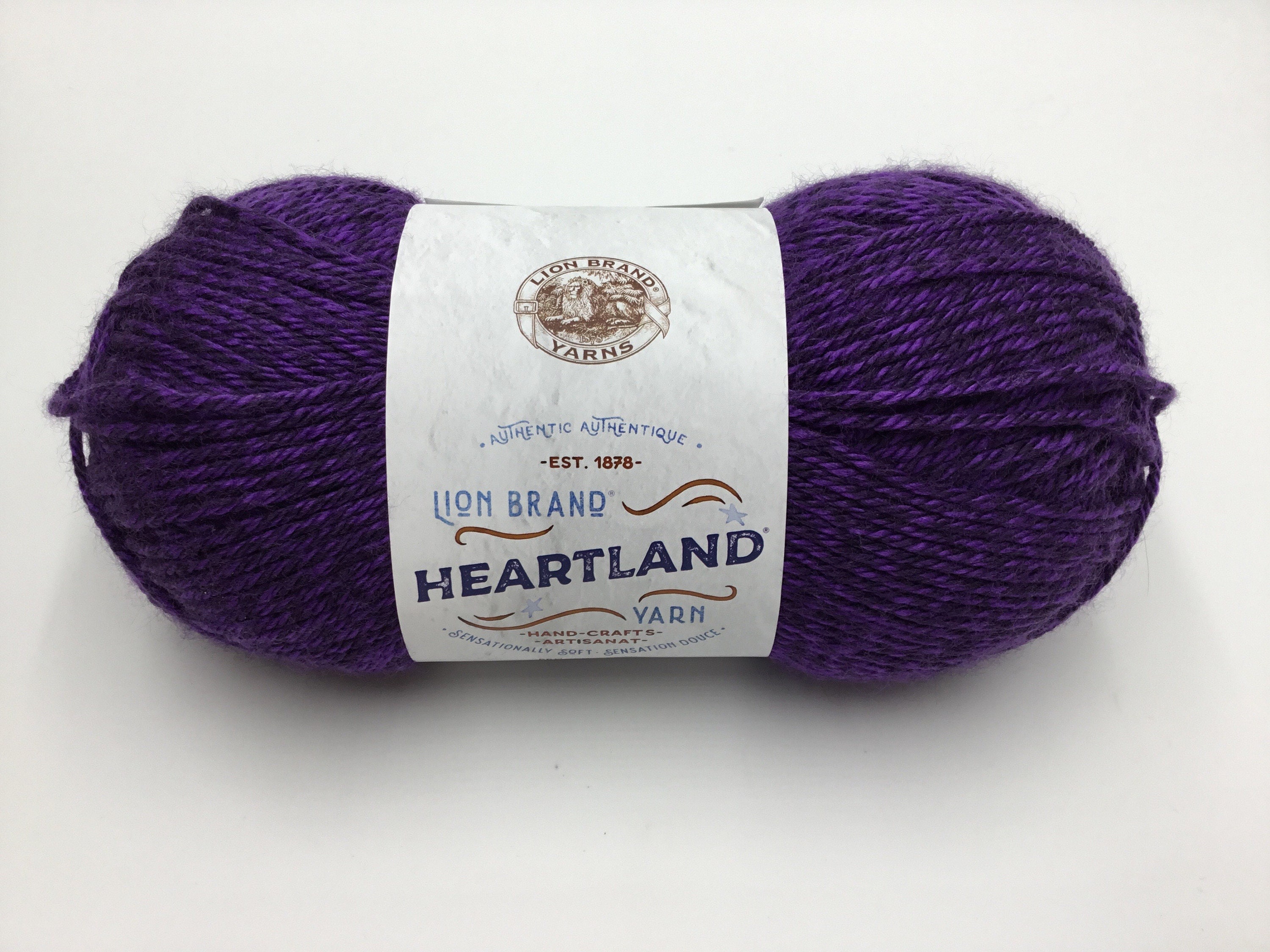 Lion Brand Heartland Yarn,251yds/230m, Medium 4 Yarn Hot Springs 