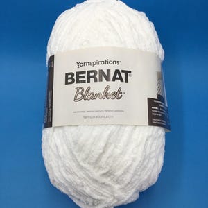 Bernat dekengaren 10,5 oz/300 g - superzacht, super chunky 6- wit