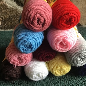 Hi-Loft Knitting 4Ply Worsted Rare Vintage Yarn, 200g - Variety of Colours