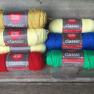 Hilo clásico Red Heart, descatalogado, 100 g/190 yardas/174 m, variedad de colores