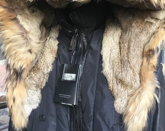 Rudsak Canadian Heritage, Black Leather With Fur Limited Edition