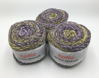 Katia Azteca Degrade Yarn,Super Soft,Acrylic/Virgin Wool 100g/180m/197yrds color-505