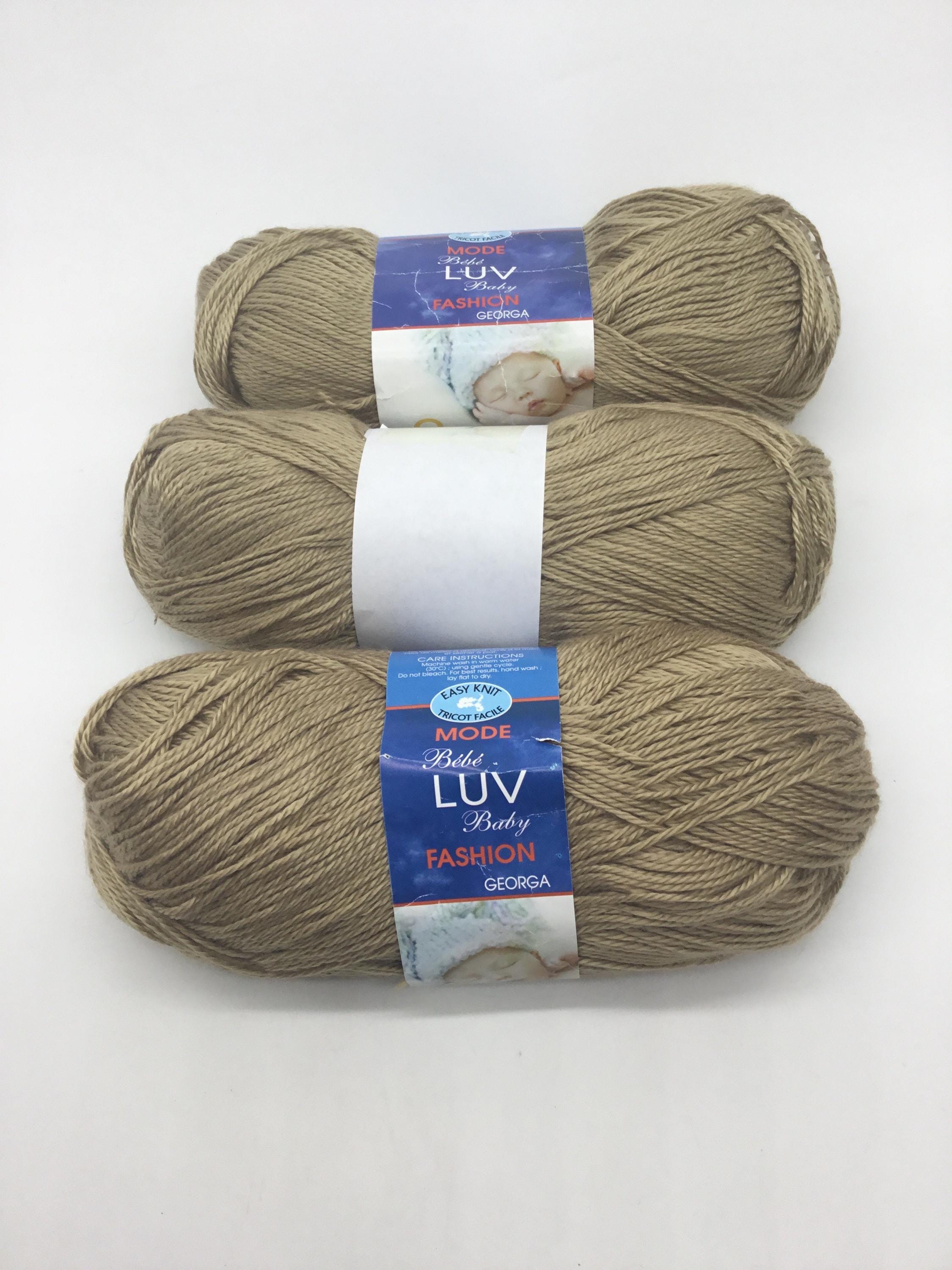 Easy Knit Luv Baby Fashion Georga Yarn Set of 3, Discontinued Yarn