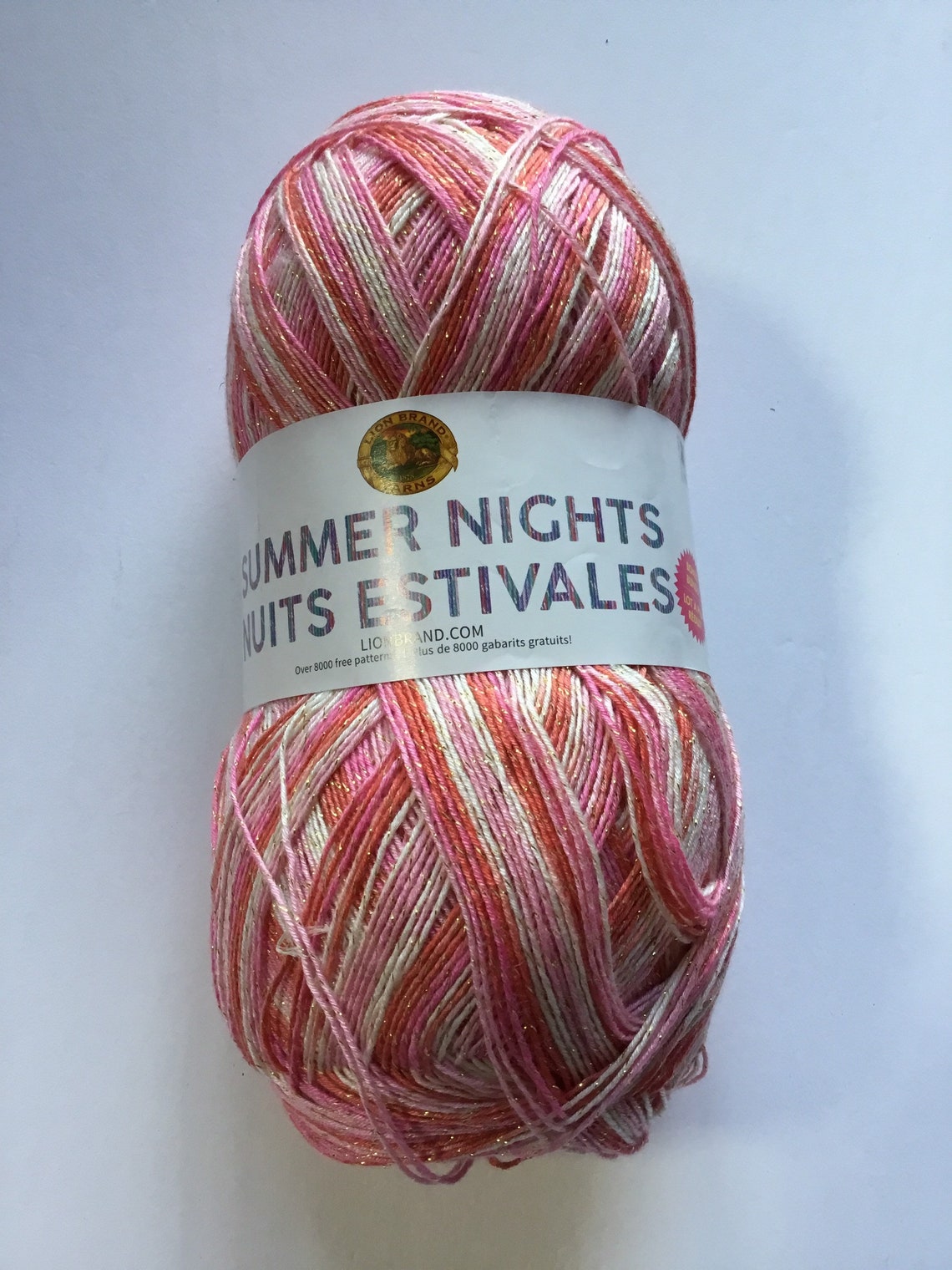 Lion Brand Summer Nights Yarn 875yd tropical Punch Etsy Canada