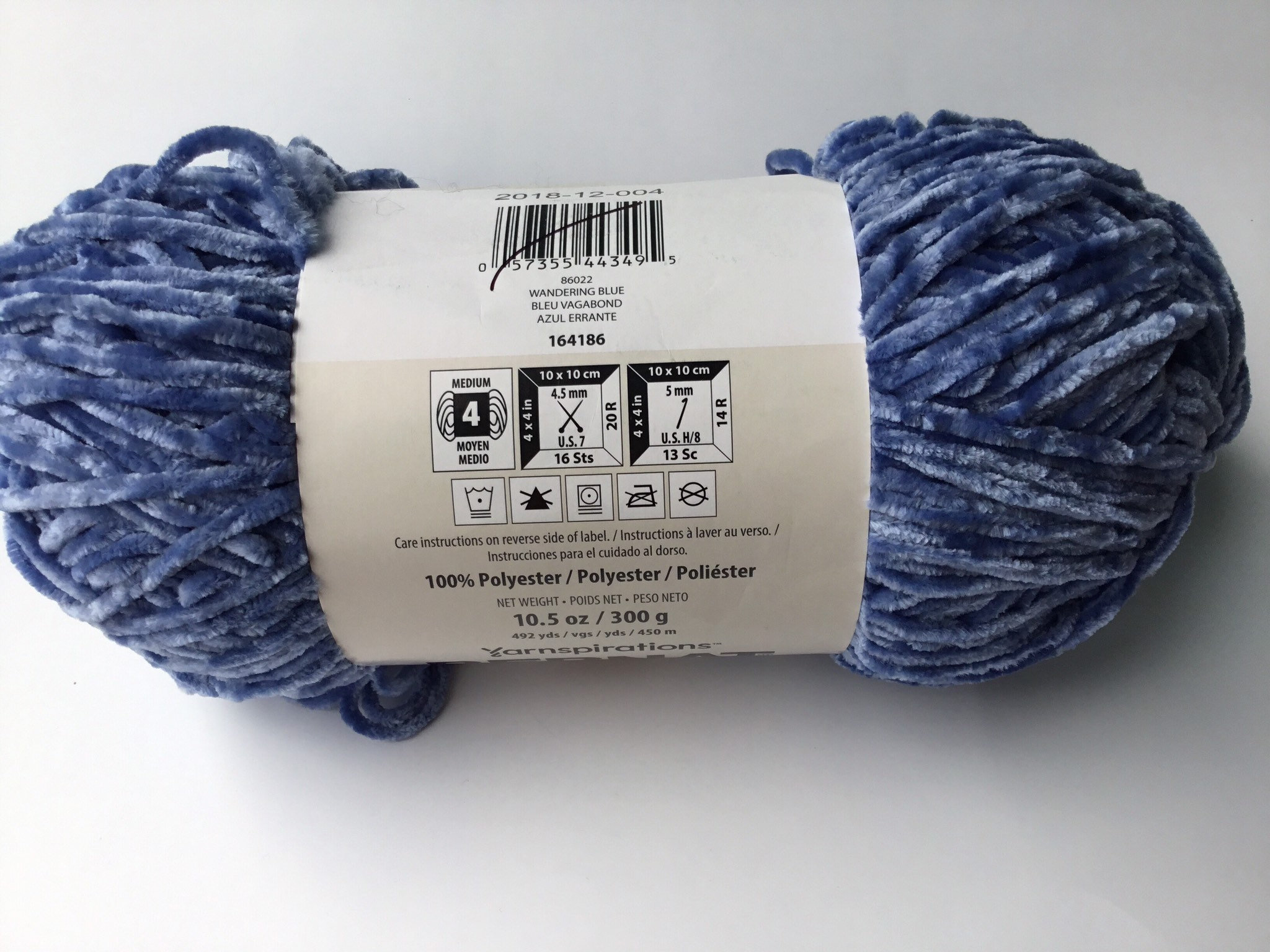 Buy Bernat Velvet Yarn 100% Polyester Luxuriously Soft for Velvety