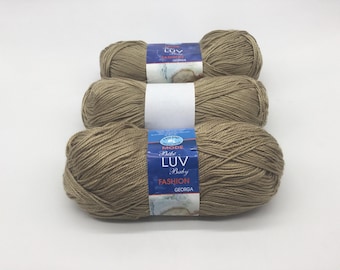 Easy Knit Luv Baby Fashion Georga Yarn Set of 3, Discontinued Yarn