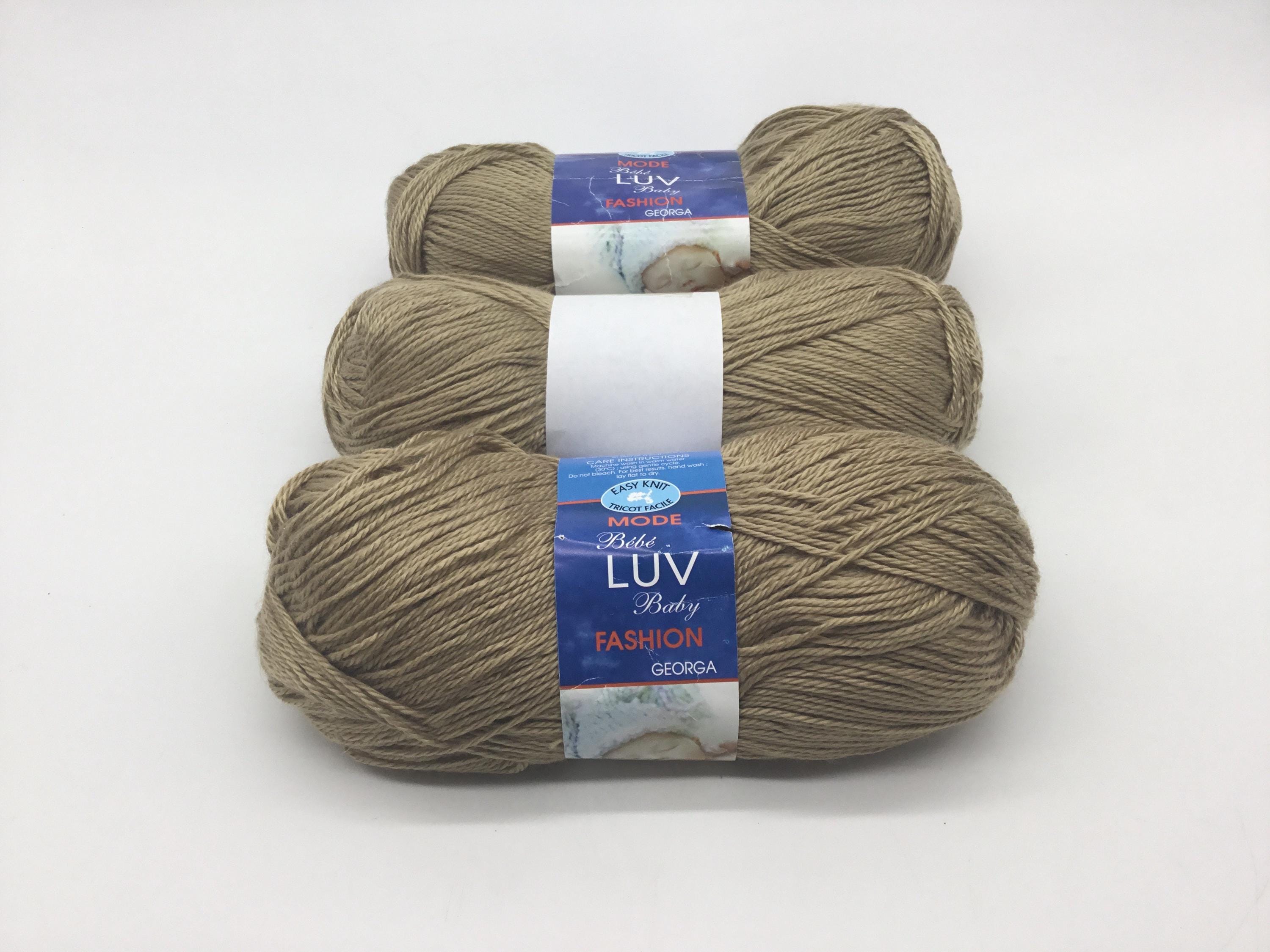 Easy Knit Luv Baby Fashion Georga Yarn Set of 3, Discontinued Yarn