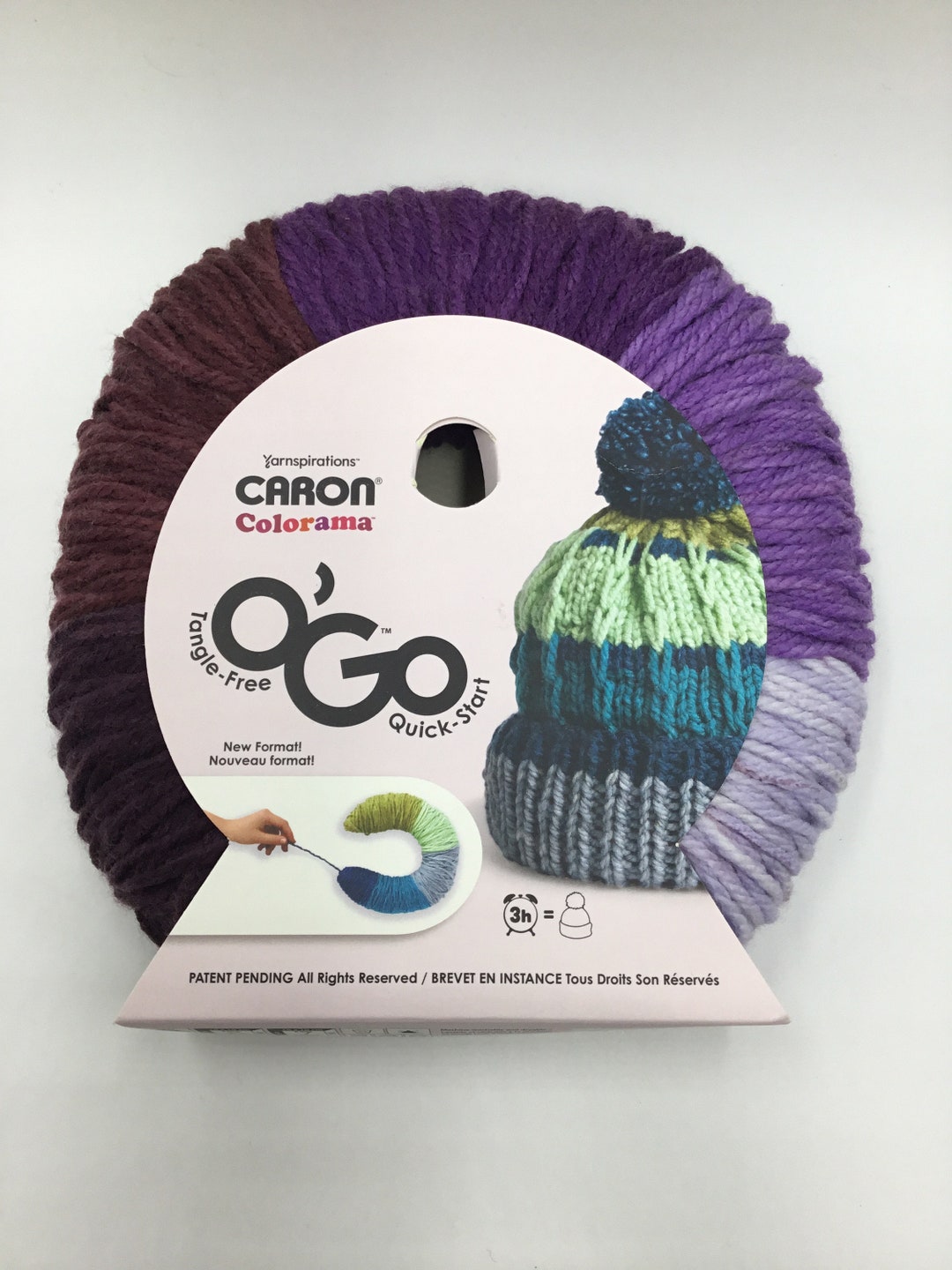 Caron Colorama OGO Yarn, 228yds/208m,bulky 5 Concord Crush Etsy