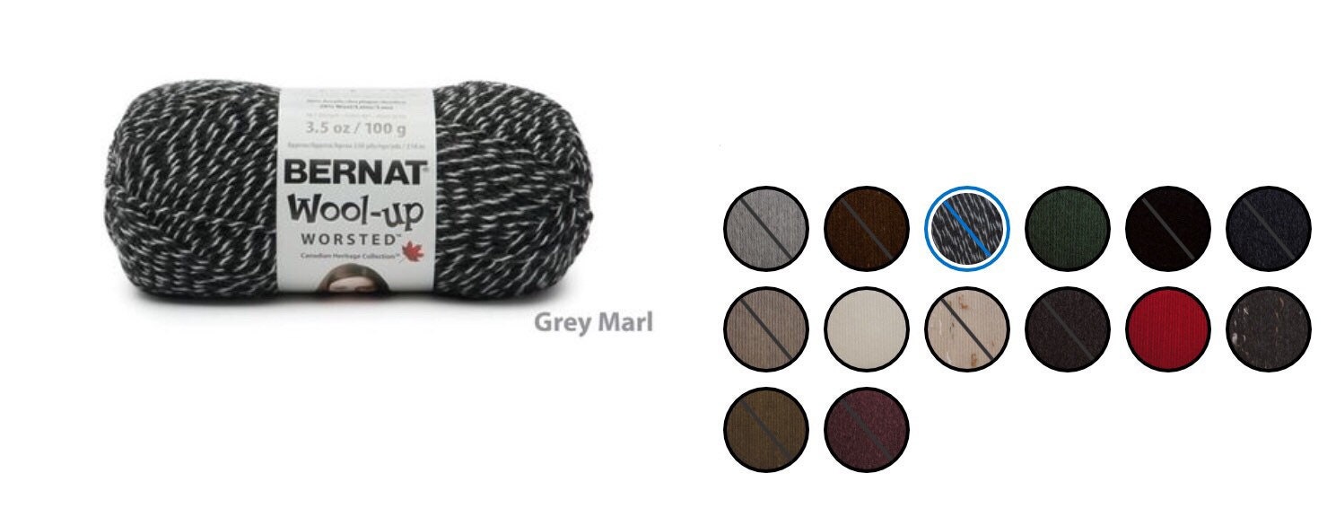 Bernat Wool up Worsted worsted Tweeds Yarn Mulitple Colours 100g 238yds Gage 4 Medium Worsted Etsy
