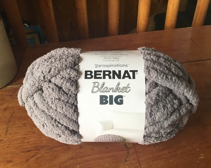 Bernat Blanket Big Yarn 100 Polyester 10.5oz/300g Jumbo 7 Gray Etsy