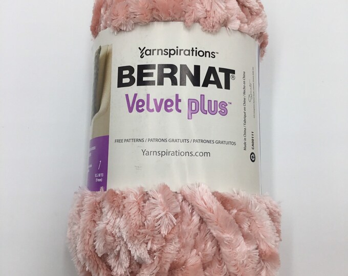 Bernat Velvet Plus Yarn 10.5 Oz / 300 G Super Bulky 6 Pink Etsy