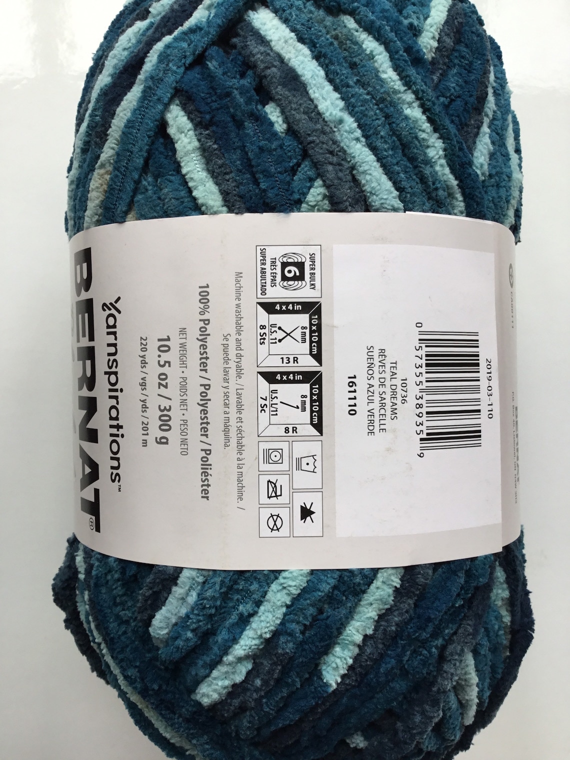 Bernat Blanket Yarn Super Soft 300g/10.5oz Teal Dreams Etsy