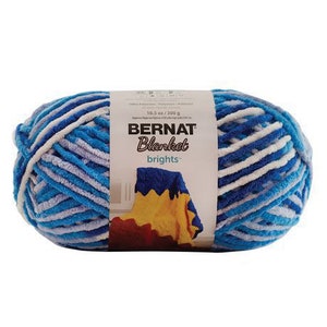 Bernat Blanket Yarn Brights - "Waterslide"