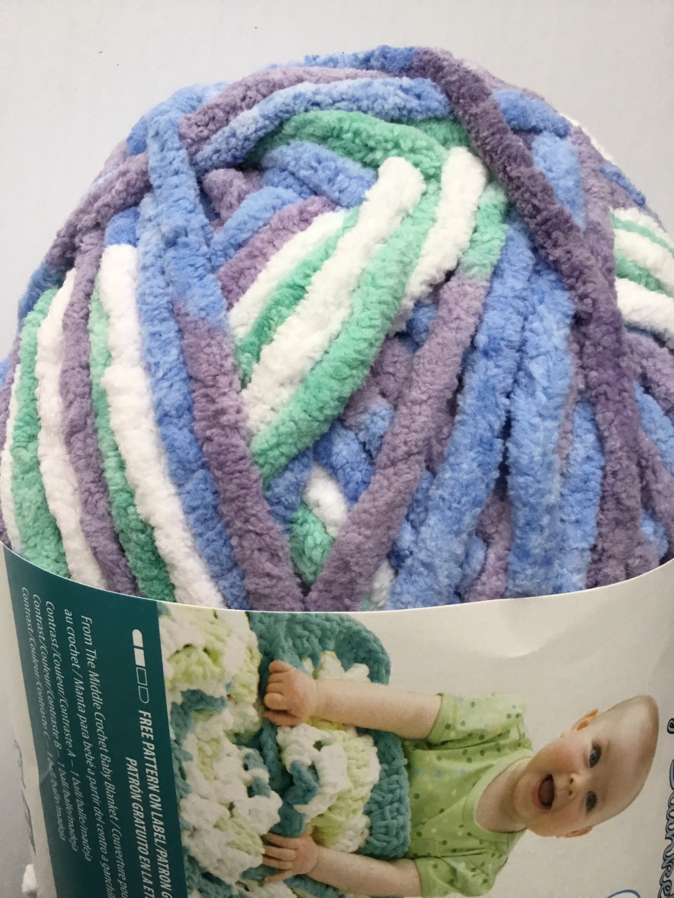Bernat Baby Blanket Yarn 10.5oz/300g Posy Purple Etsy