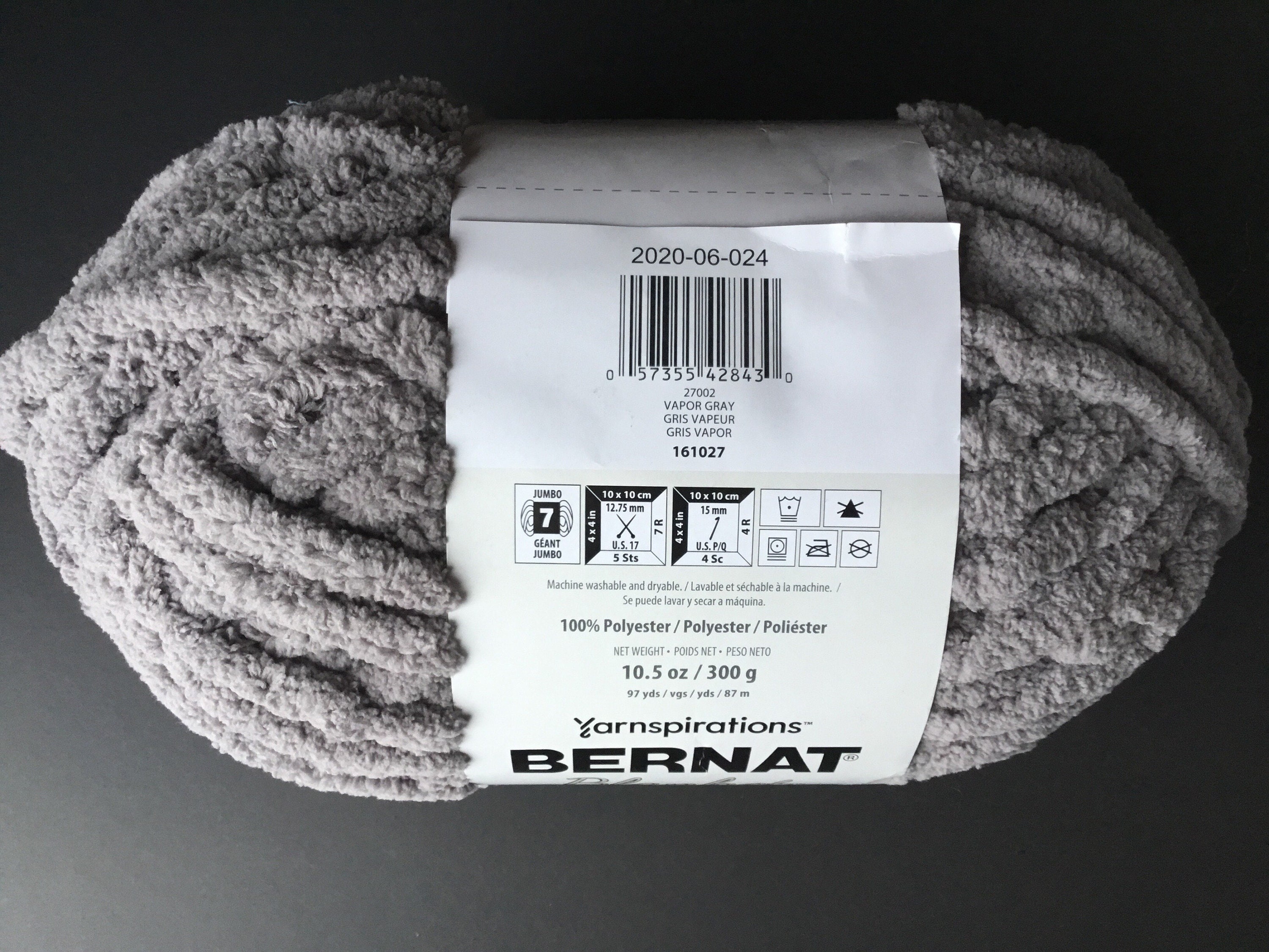 Bernat Blanket Extra 10.5oz/300g bulky 7 Vapor Gray Etsy
