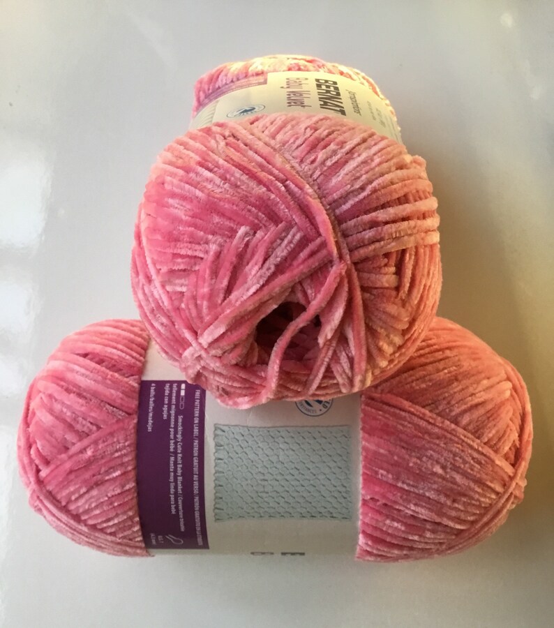 Bernat Baby Velvet 300g/10.5oz morning Pink Etsy