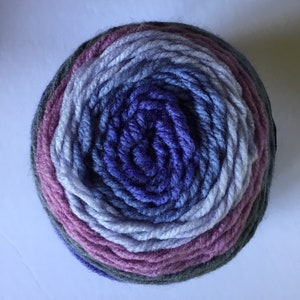 Bernat POP Self striping Acrylic Yarn purple Morning Etsy