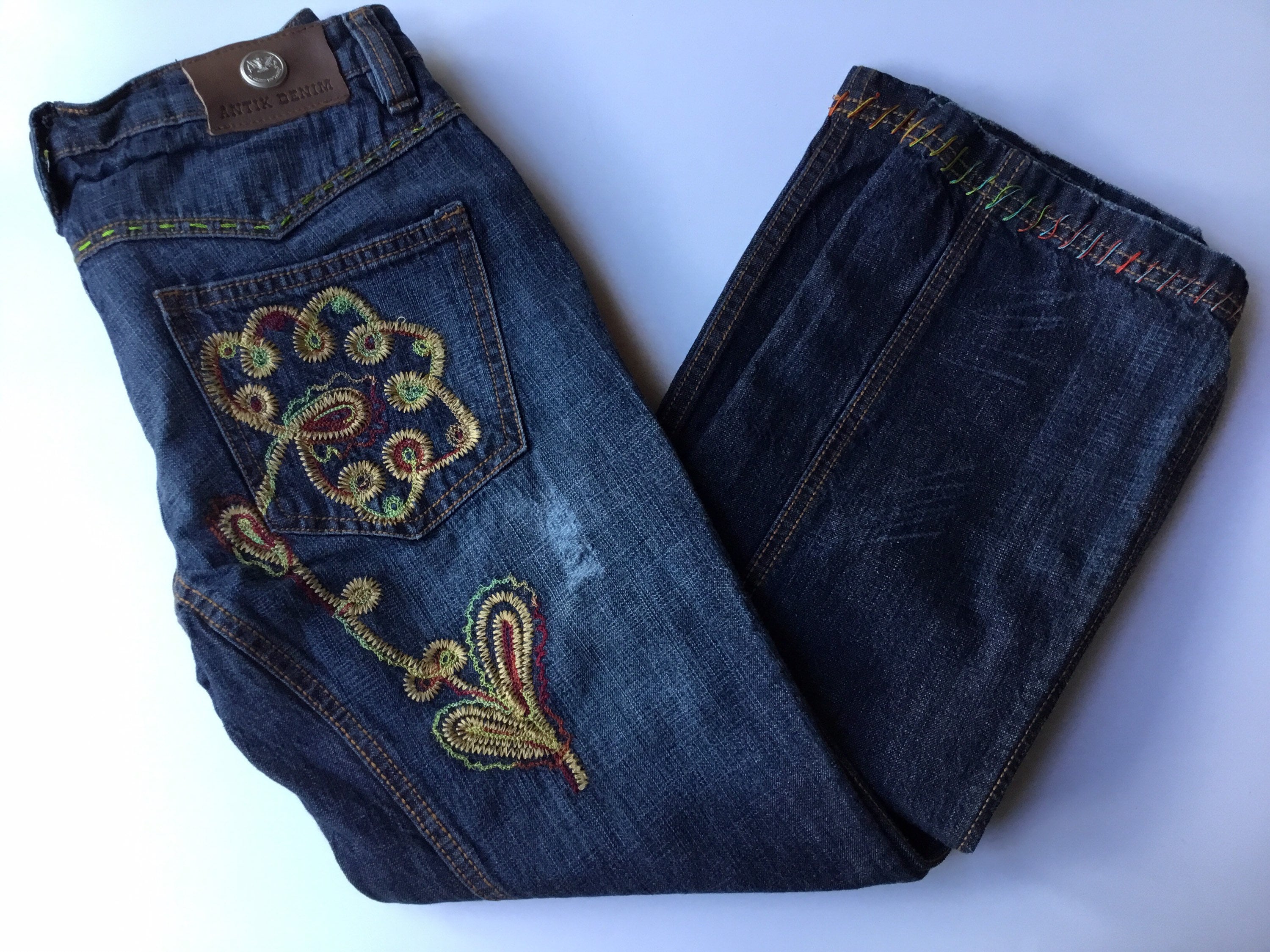 Embroidered Jeans Vintage Antik Denim 