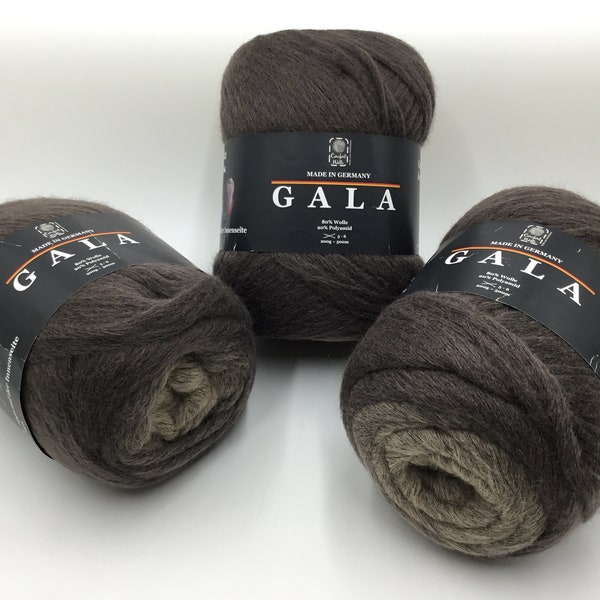 Gala Yarns, Comfort Wolle,Distributor of Fine Yarns,Wool/Polyamide 200g/500m, High Quality Yarn - Brown & Tan