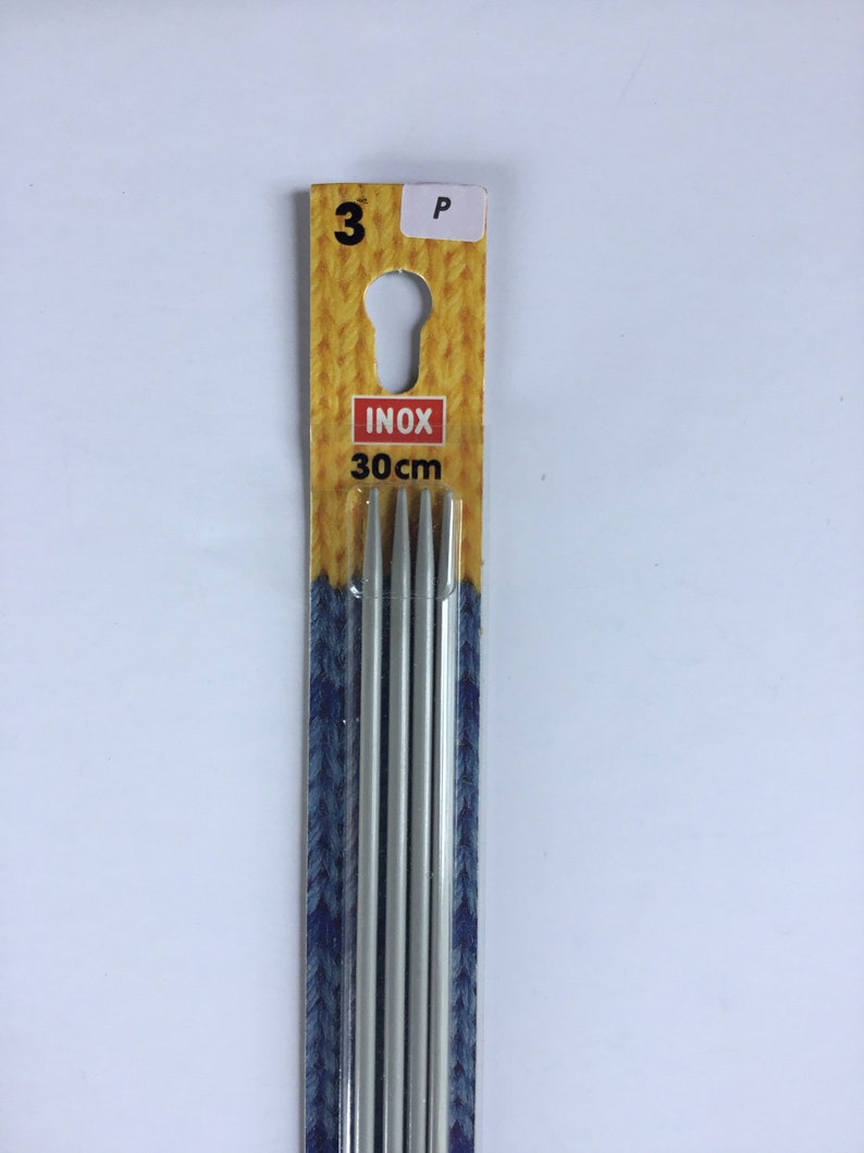 INOX 3 Inch Aluminum Double Pointed Knitting Needles X 30cm/ 4 Etsy