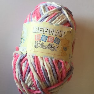 Bernat Baby Deken Garen Brights - Rose / Blauw 300g / 10.5oz- Rose / Blauw