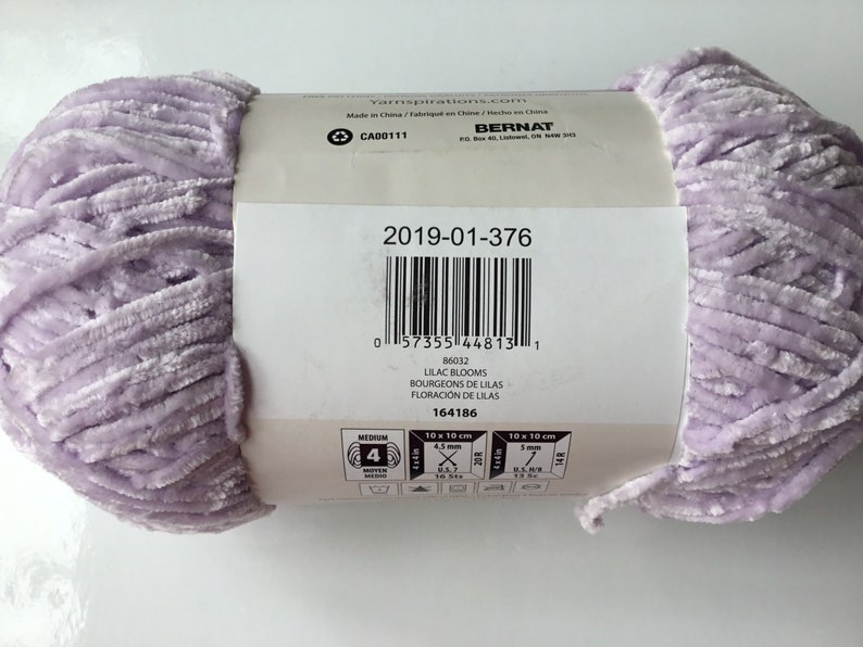 Bernat Baby Velvet 300g10.5oz Lilac Blooms