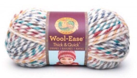 Lion Brand Wool-Ease Thick & Quick Yarn, Oatmeal, 6 oz