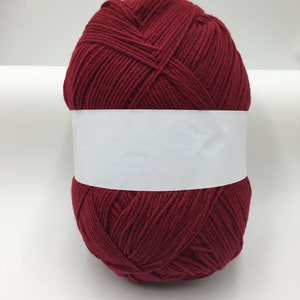 Red Heart Comfort Yarn, Acrylic Yarn, 16oz/454g -  Cardinal Red