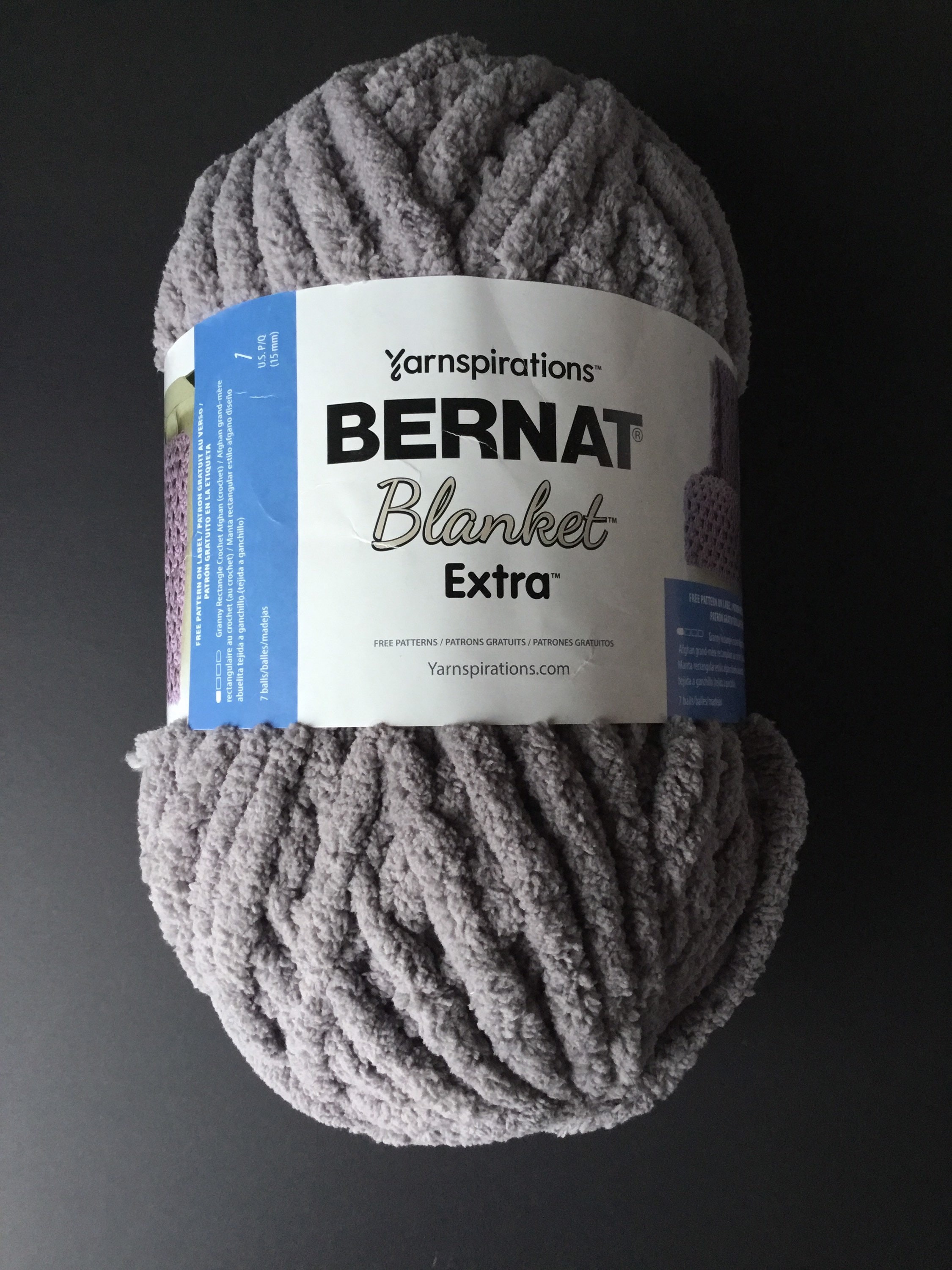 Bernat Blanket Extra 10.5oz 300g Bulky 7 vapor Gray Etsy Canada