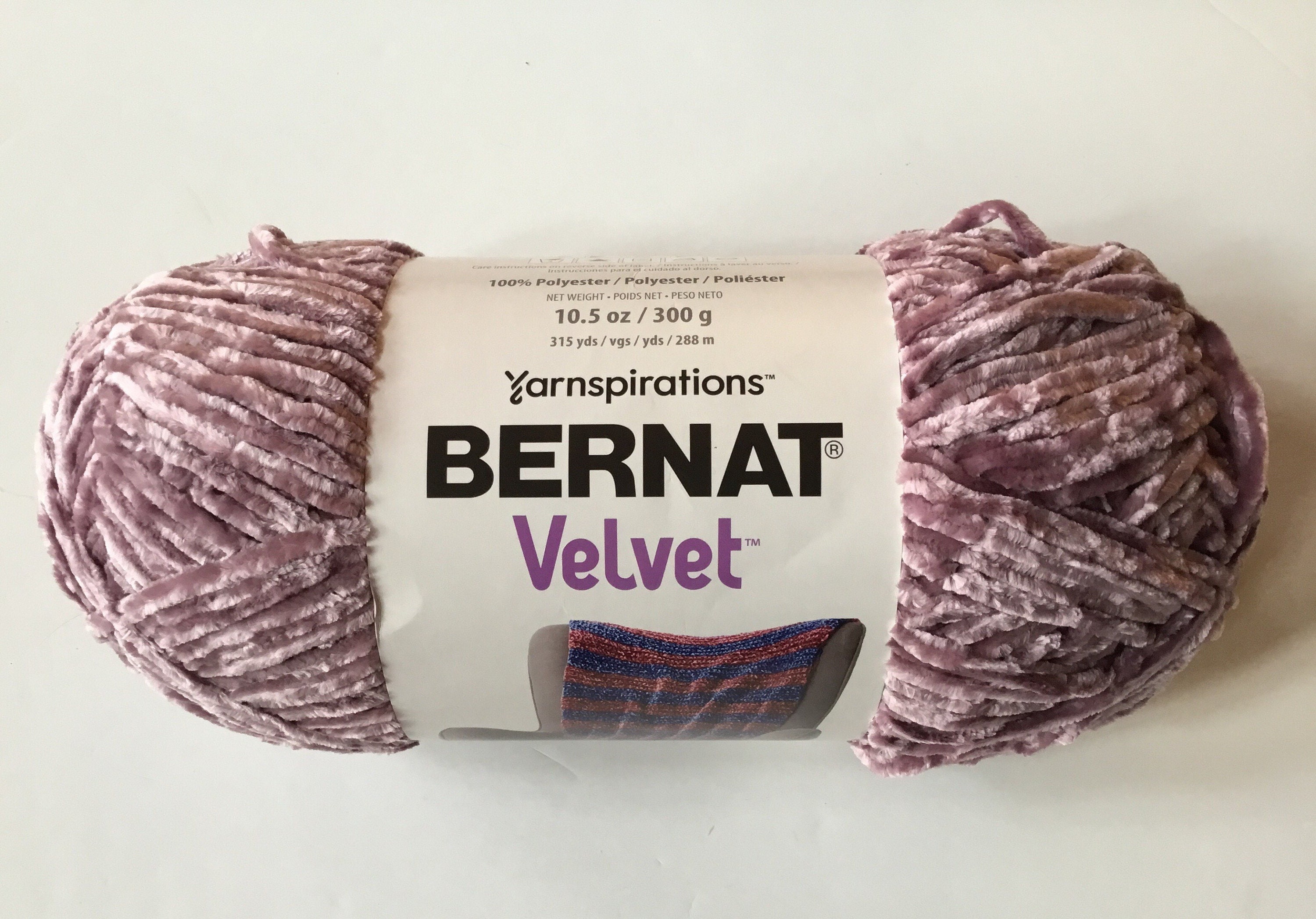 Bernat Blanket Double Take Yarn, Color Crushed Grape, 220 Yards