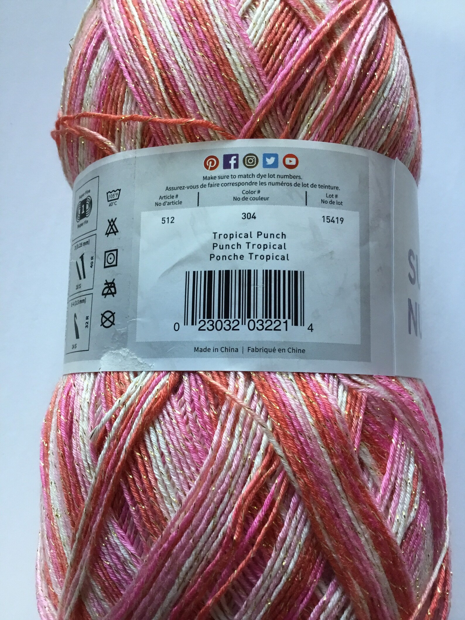 Lion Brand Summer Nights Yarn 875yd tropical Punch Etsy Canada