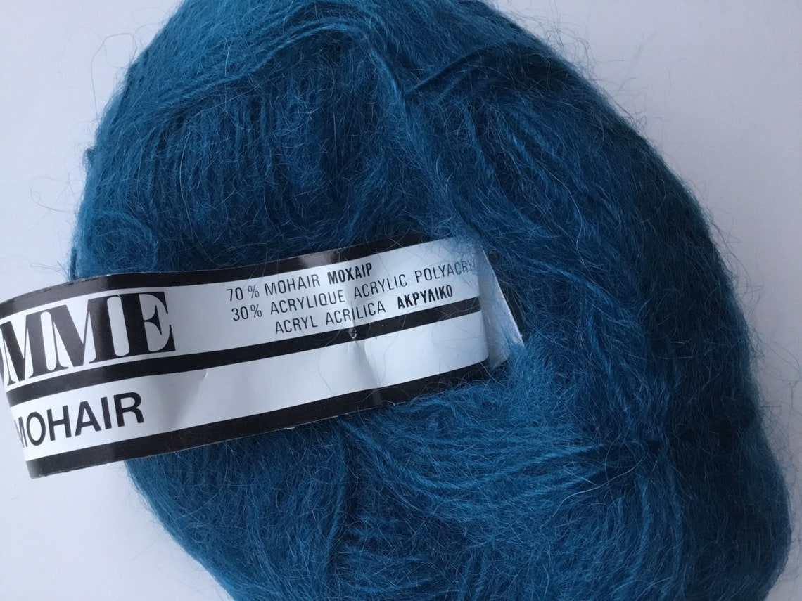 Le Super Mohair yarn 40g/1oz3/8 120m/135ydsDeep Teal Etsy