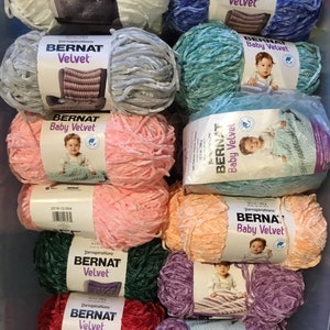 Bernat Baby Velvet Yarn/soft Yarn/baby Yarn/baby Blanket Supplies