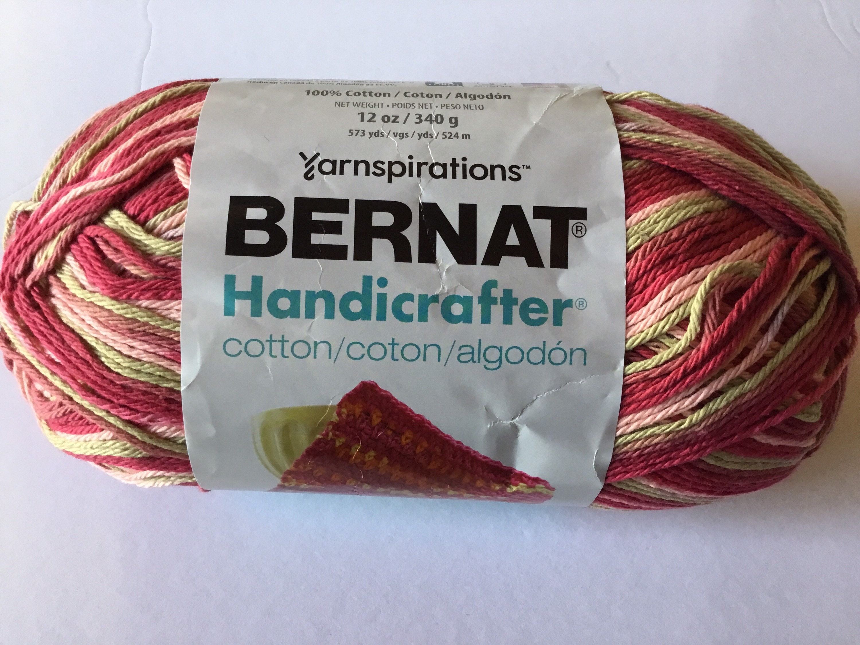 Bernat Handicrafter Cotton Ultrasoft Light Blue Yarn 1.75 Oz AT592