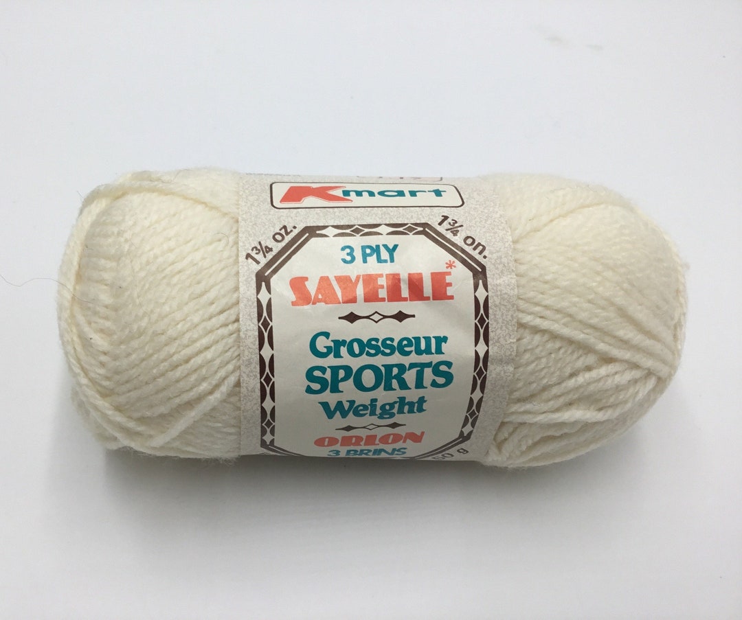 Kmart 3 Ply Sayelle Sports Weight Yarn Thats Perfect for Socks,gloves