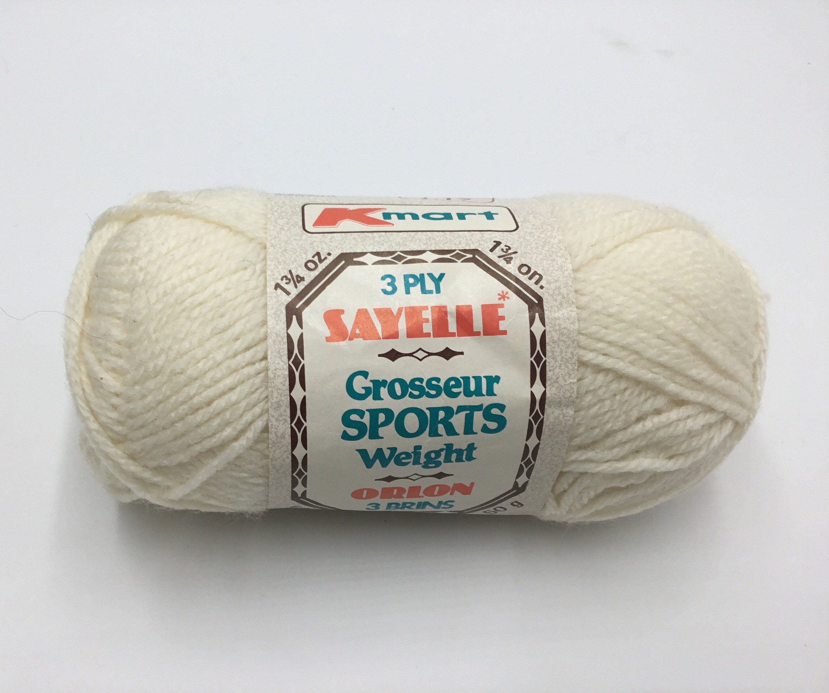 Kmart 3 Ply Sayelle Sports Weight Yarn That's Perfect for Socks