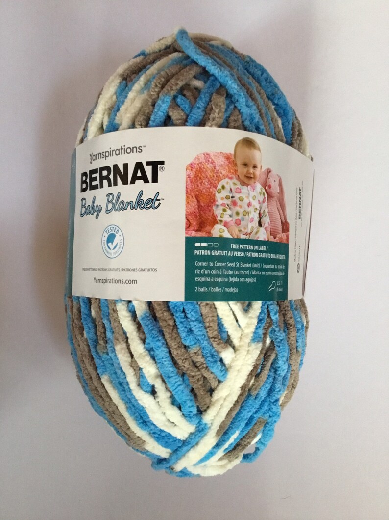 Bernat Baby Blanket Yarn Brights little Royals Etsy
