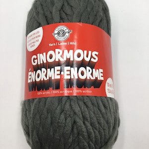 Loops & Threads,Super Bulky 6-100yds/15.8oz/450g- Charcoal Gray Solid