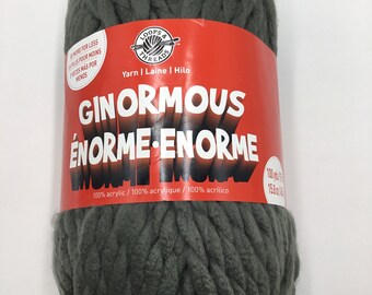 Loops & Threads,Super Bulky 6-100yds/15.8oz/450g- Charcoal Gray Solid