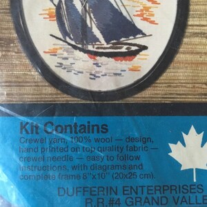 Kit De Broderie Vintage Valley-Craft - Tétras à Volants - NOS Complet