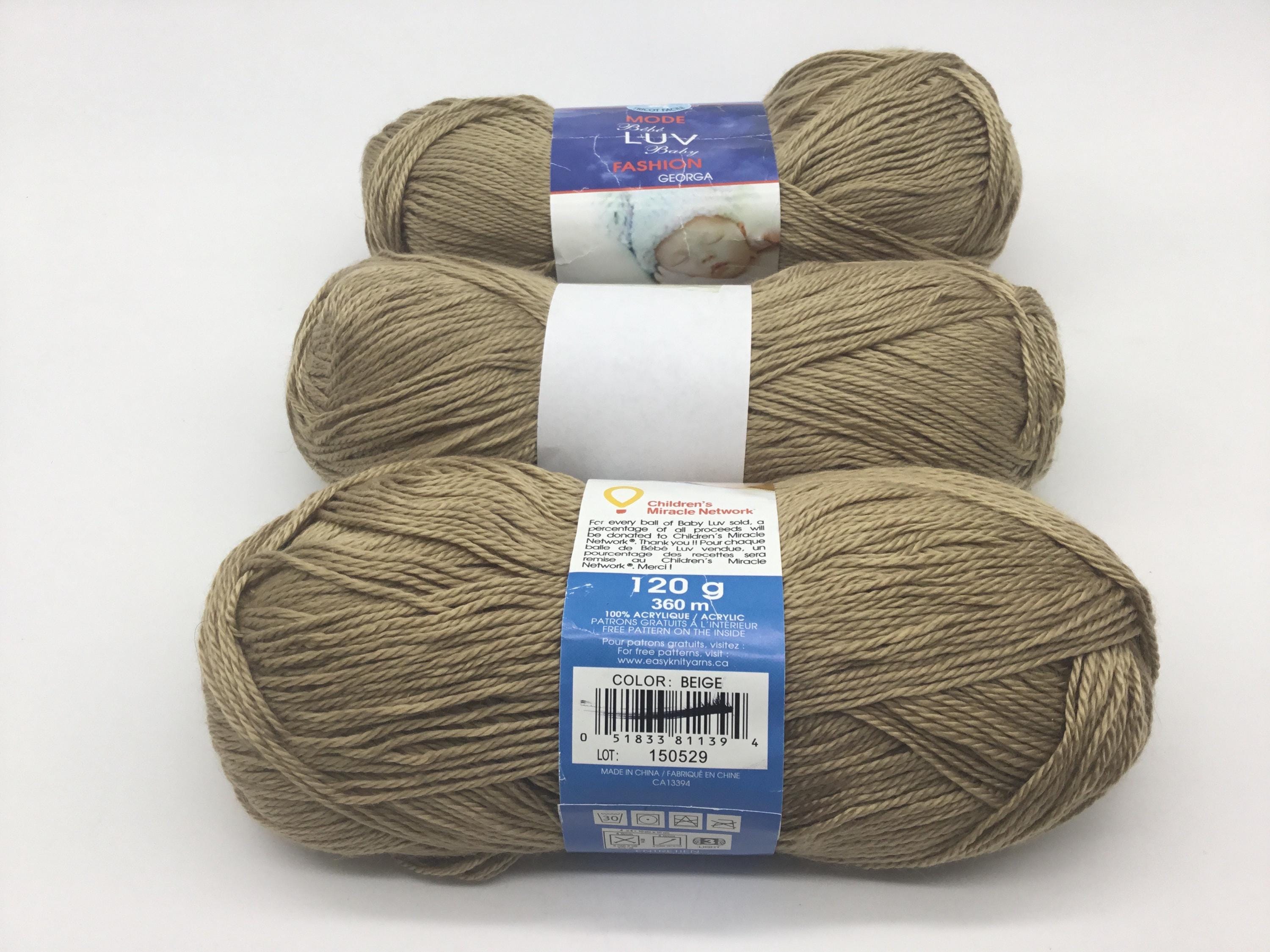 Easy Knit Luv Baby Fashion Georga Yarn Set of 3, Discontinued Yarn