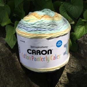 Caron Cotton  Cakes Yarn, 530yds/485m -Medium 4- Shimmering Pond