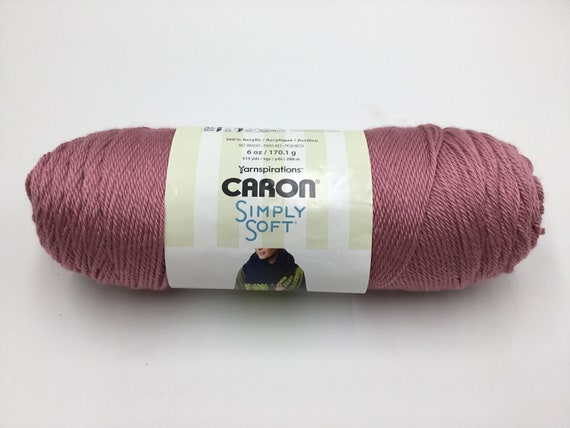 Caron Simply Soft Yarn 6oz/170.1g/315yds/288m plum Wine 