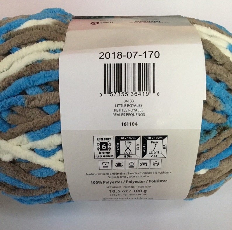 Bernat Baby Blanket Yarn Brights little Royals Etsy