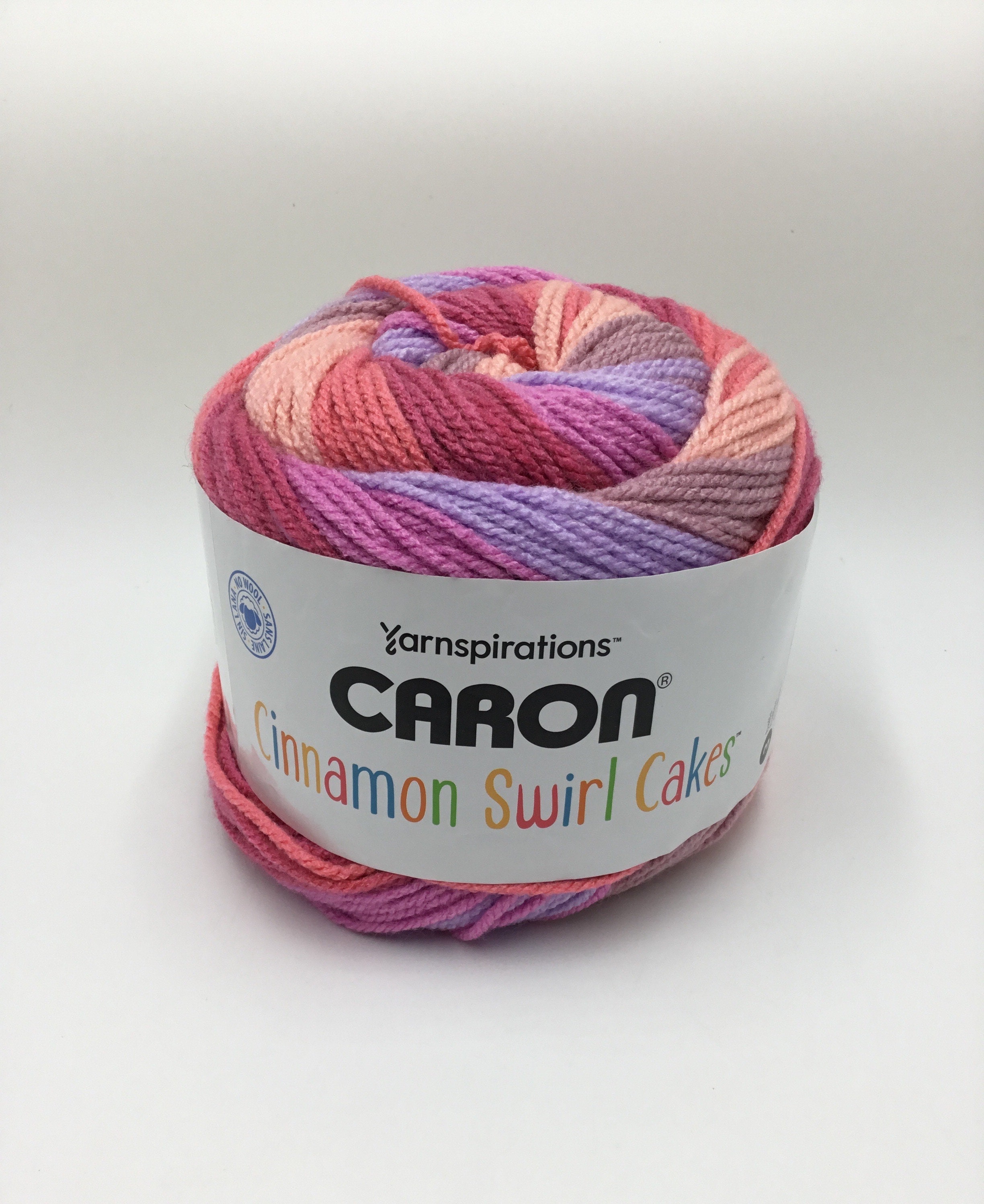 Caron Cinnamon Swirl Cakes Yarn, 407yds/372m medium 4 Hibiscus 