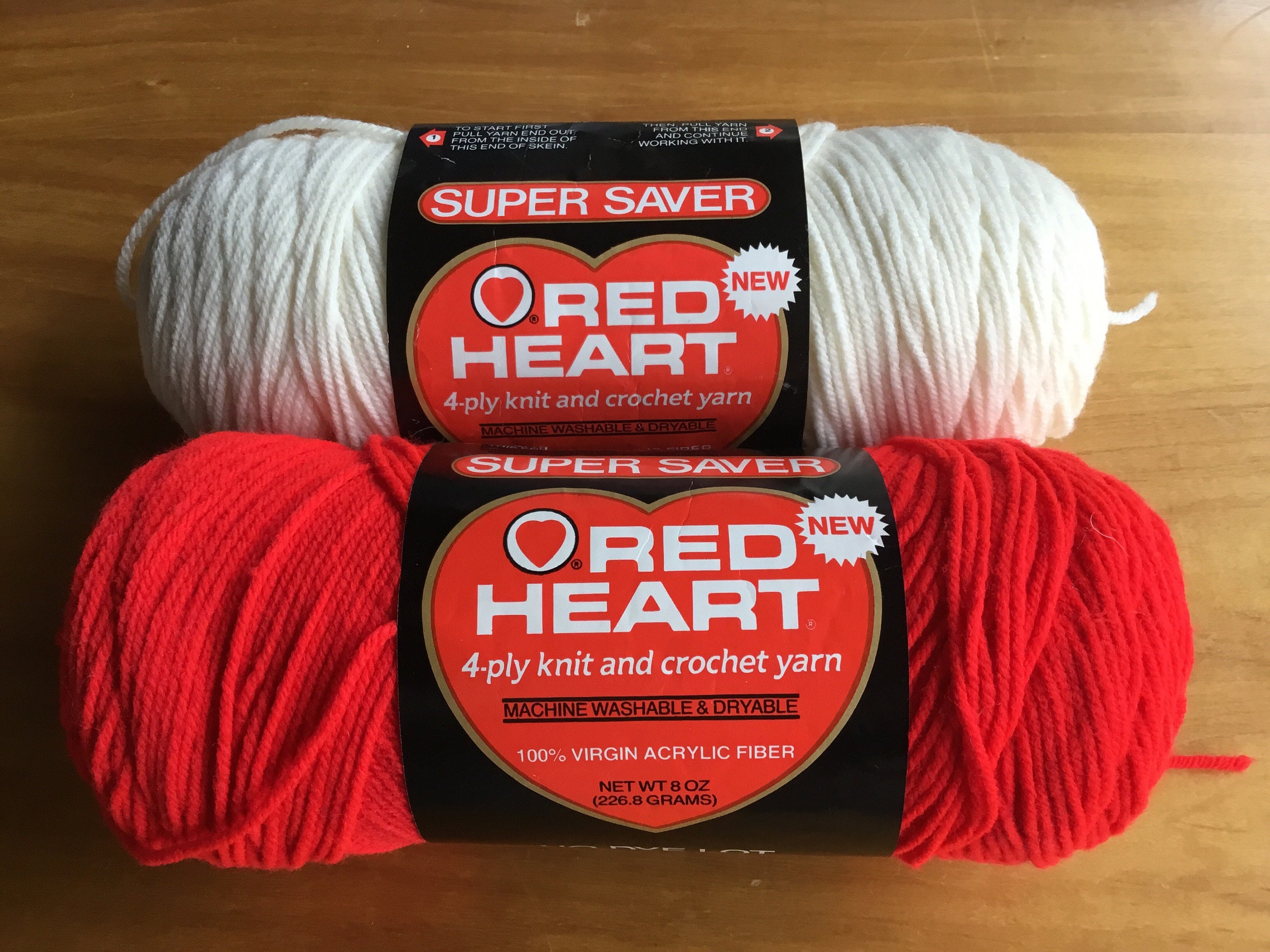 Red Heart Super Saver,4ply Vintage Yarn 364 Yds/198g/333m Medium 4