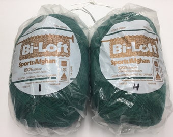 Hi-Loft 3Ply Sports/Afghan Rare Vintage Yarn 300g/10.56oz, Acrylic Yarn - Green