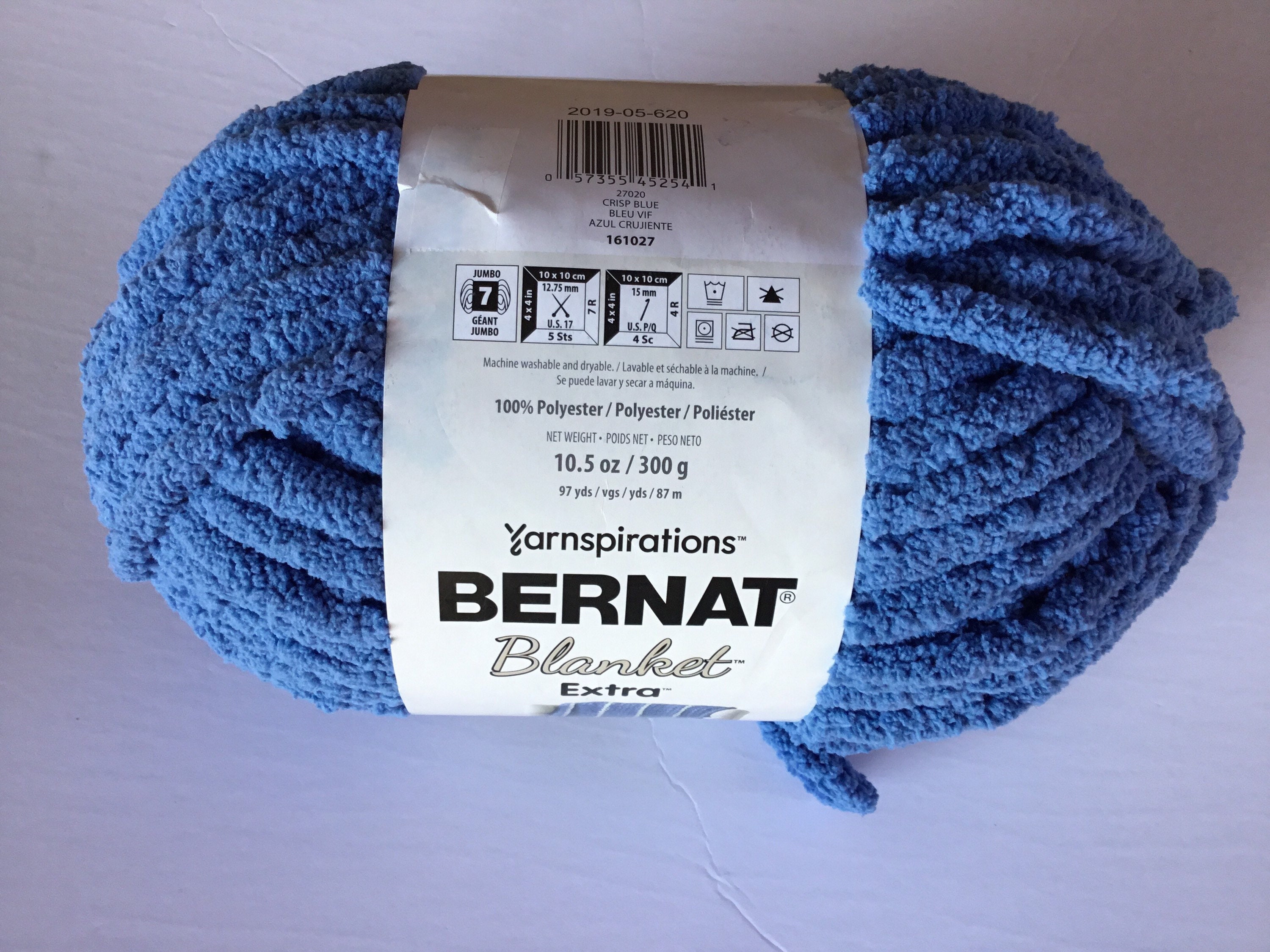 Bernat Blanket Extra 10.5oz/300g bulky 7 Crisp Blue Etsy